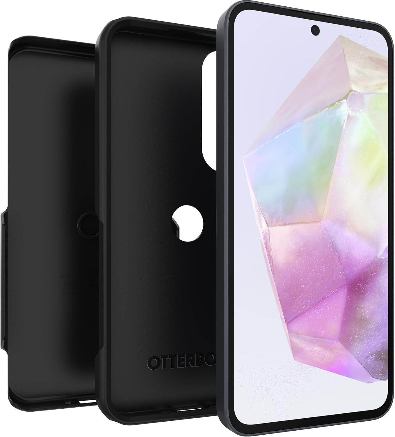 OtterBox Samsung Galaxy A35 Commuter Series Lite Case - Black, Slim & Tough, Pocket-Friendly, with Open Access to Ports and Speakers (no Port Covers), - Image 5